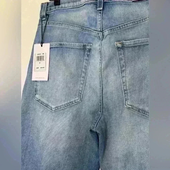 NWT 7 For All Mankind Women’s High Rise Crop Western Goth Denim Jeans  size 31 - Picture 5 of 15